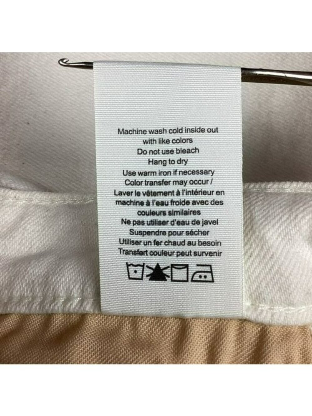 Rag & Bone Nina High-Rise Ankle Cigarette Jeans Ecru NWOT Size 27 - Picture 16 of 16